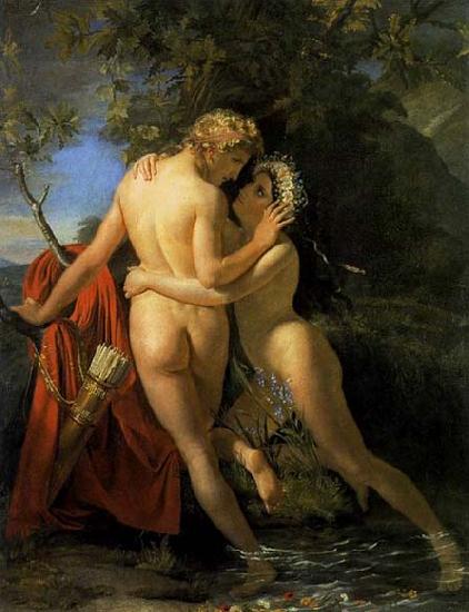 Francois Joseph Navez The Nymph Salmacis and Hermaphroditus oil painting image